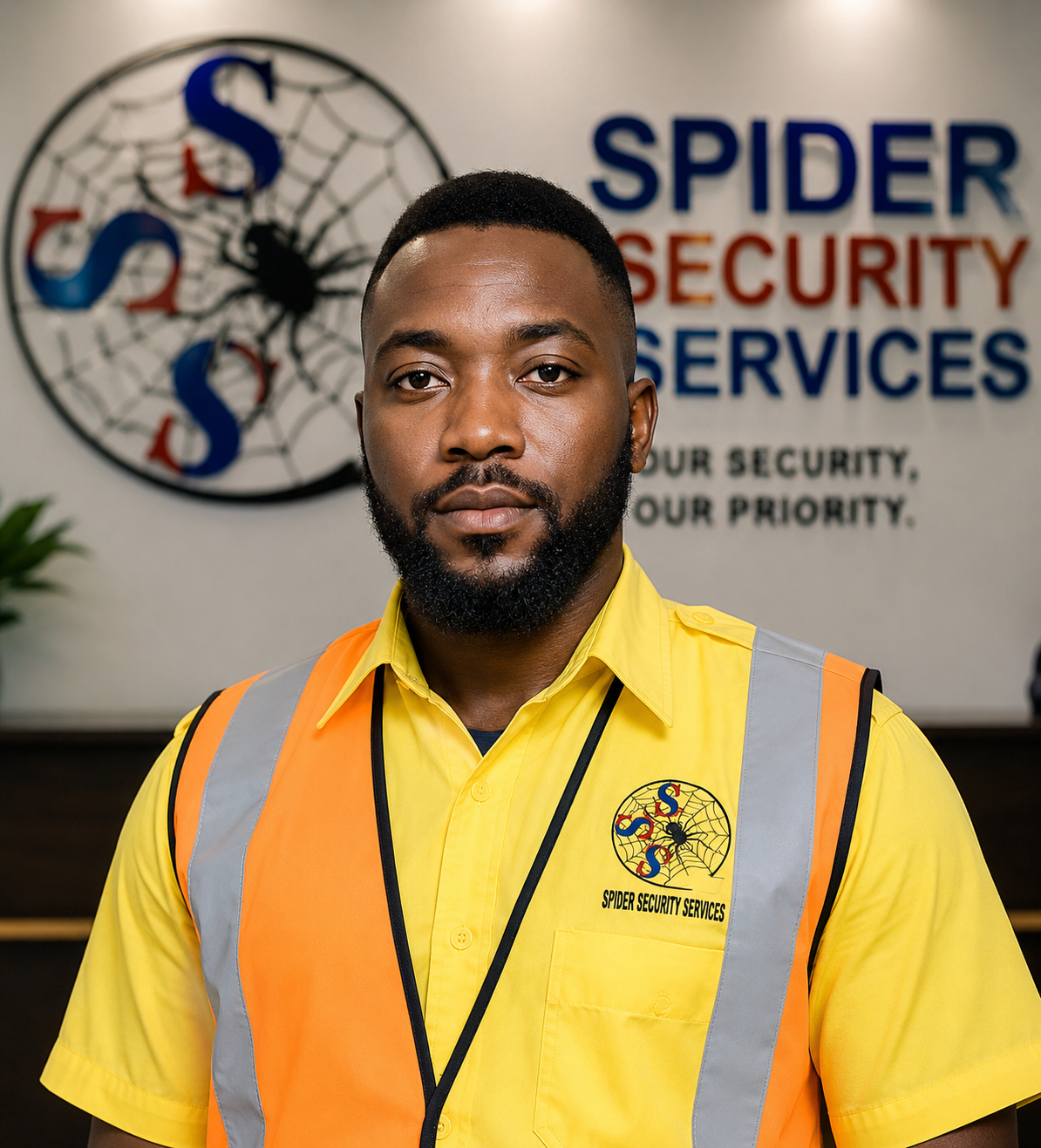 Spider Security officer on duty